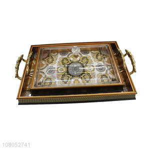 Hot Selling Food Trays Decorative Tray With Handle And Lid