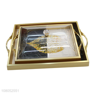 Fashion Style Wooden Decorative Tray Food Serving Trays