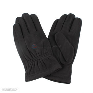 China supplier grey universal solid color warm gloves