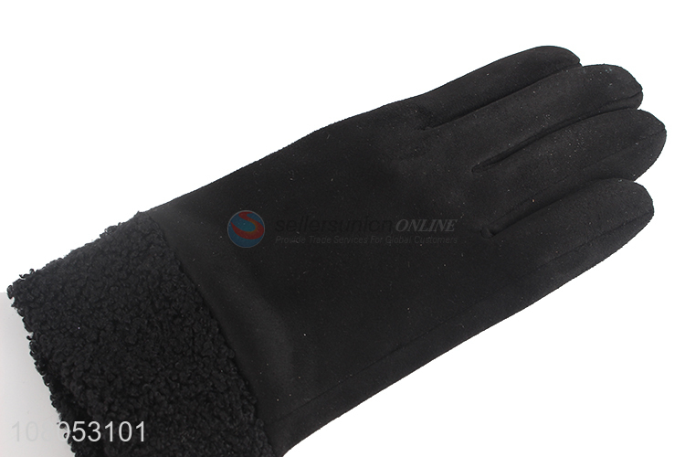 Factory direct sale gray outdoor thickened gloves for winter