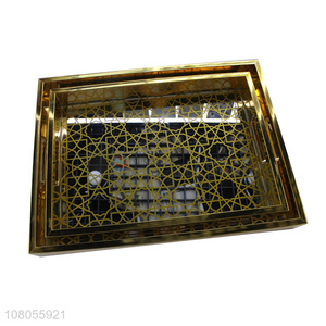 Good quality glass eco-friendly breakfast serving tray
