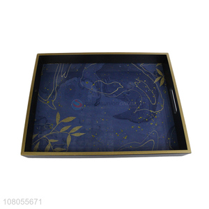 Yiwu wholesale wooden food serving storage tray for household