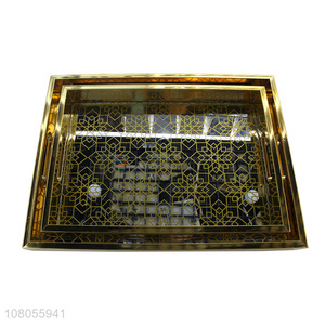 Good selling high-end food serving tray with handle