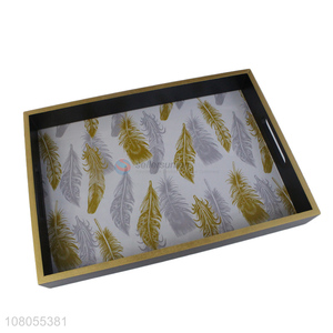 New products leaves pattern delicate food serving tray