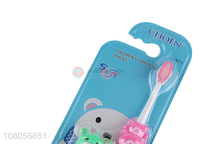 Hot selling plastic children soft bristle toothbrush