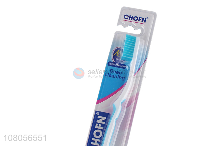 Yiwu supplier blue plastic portable travel toothbrush