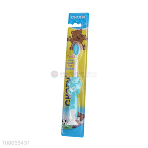 Factory wholesale blue soft bristle children toothbrush