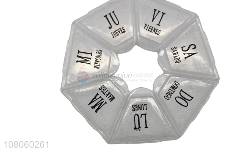 Factory wholesale gray portable pill box for household