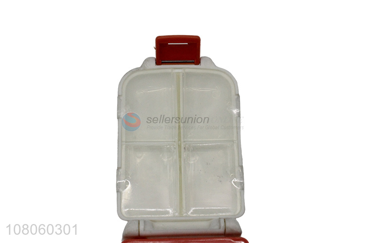 Good quality white plastic pill box spare drug packaging