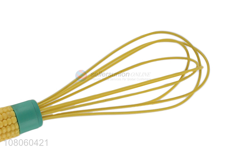 Online wholesale yellow stainless steel egg whisk kitchen supplies