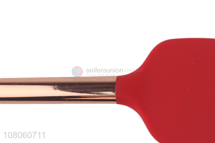 Yiwu wholesale red silicone spatula for kitchen cooking