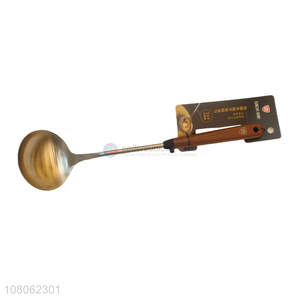 Popular Stainless Steel Soup Ladle With Wooden Handle