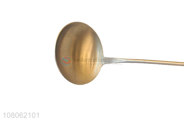 High Quality Stainless Steel Soup Ladle With Wooden Handle