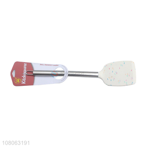 Wholesale durable silicone spatula with stainless steel handle