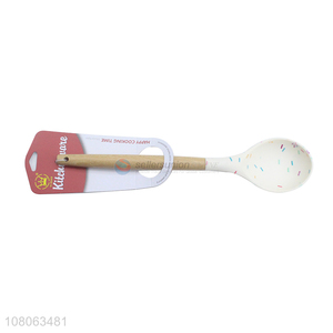 Factory supply white silicone soup ladle for sale