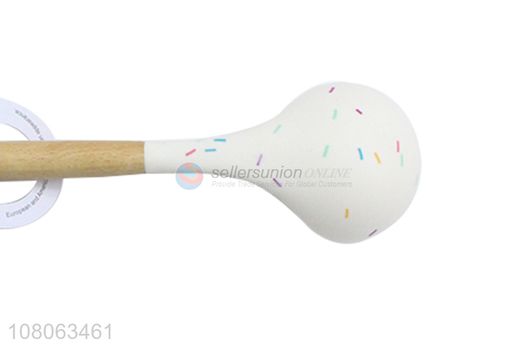 China sourcing eco-friendly soup ladle with wooden handle