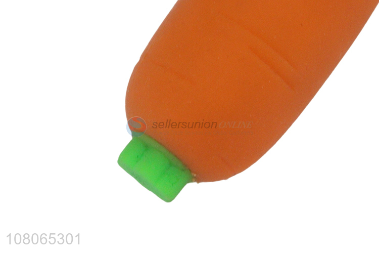 Good price orange carrot toy children vent toy wholesale