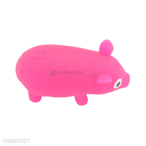 New arrival pink pig toy children vent toy