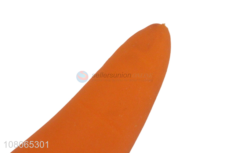 Good price orange carrot toy children vent toy wholesale