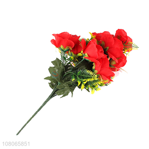 Best quality red artificial flower simulation flower for sale
