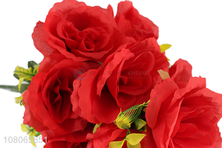 Best quality red artificial flower simulation flower for sale