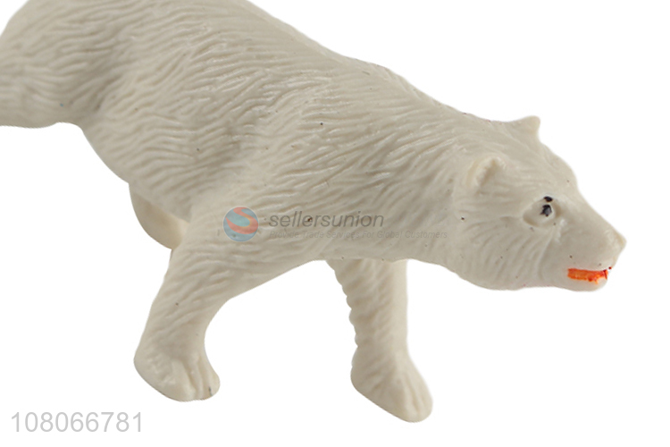 Good Quality Cute Polar Bear Simulation Animal Model Toy