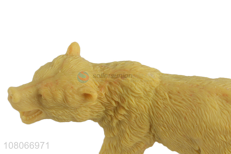 Hot Sale Simulation Brown Bear PVC Animal Model Toy