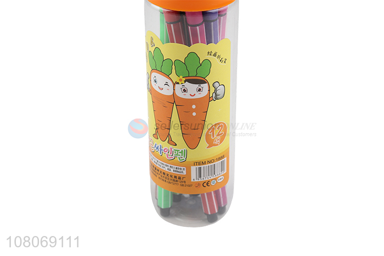 Yiwu wholesale 12colors students drawing watercolor pen