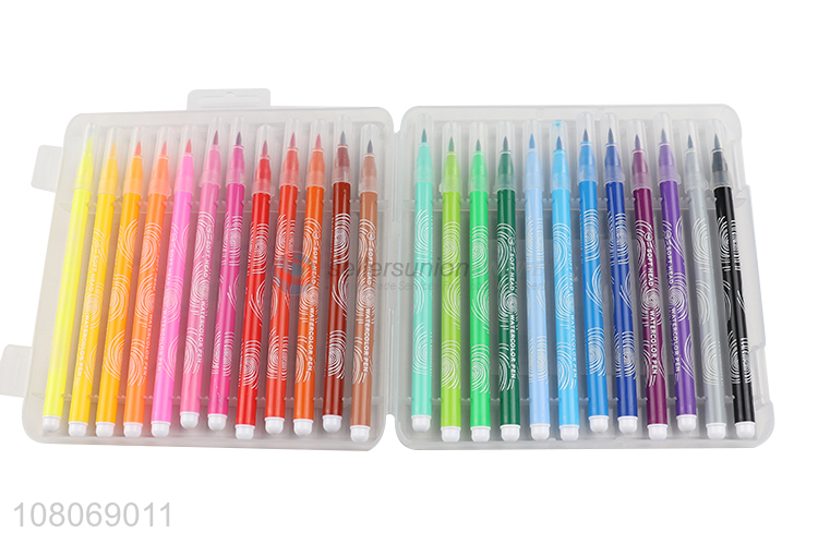 Good selling non-toxic 24colors watercolor pen for children