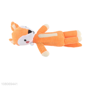 Cute Fox Stuffed Toy Pet Chew Toy Dog Toy