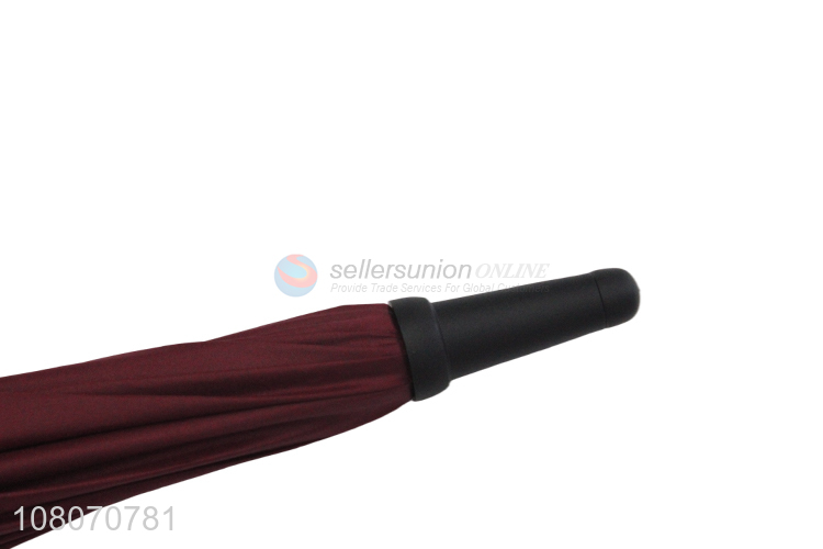 China products 8 ribs custom log long stick golf straight umbrella