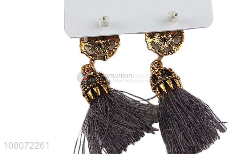 Top quality classical design tassel earrings jewelry for ladies