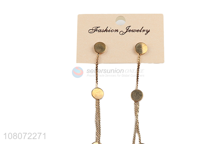 Factory price long chain tassel women earrings for jewelry