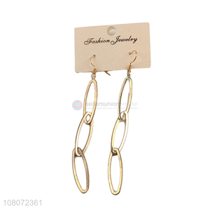 Factory price metal fashion jewelry hook earrings for sale