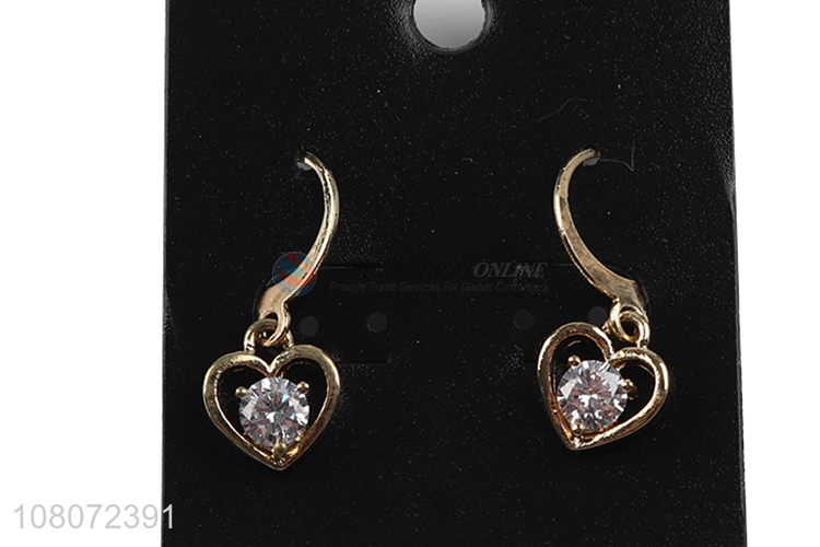 Best price heart shape hook ear stud earrings for jewelry