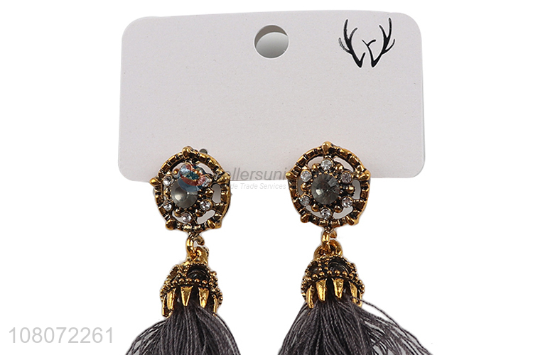 Top quality classical design tassel earrings jewelry for ladies