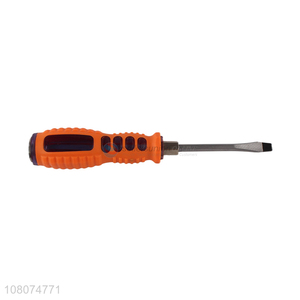 Private label cheap plastic handle straight screwdriver