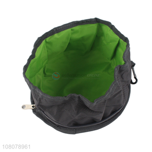 High quality portable waterproof pet driniking bag collapsible <em>dog</em> <em>bowl</em>