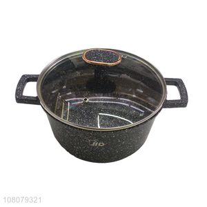 New arrival balck binaural soup pot household kitchen cookware