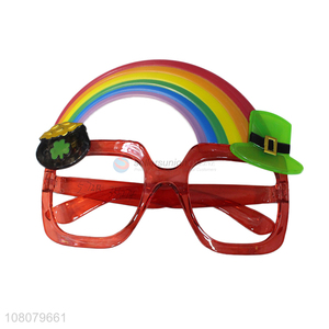 High quality rainbow plastic party decoration glasses for sale