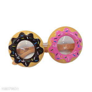 Hot selling creative donut glasses party plastic decorationglasses