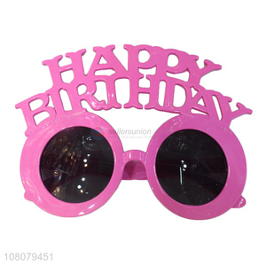 Hot selling pink plastic party glasses cosplay creative glasses