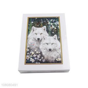 China supplier fox puzzle creative DIY paper puzzle set