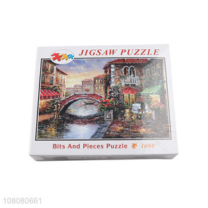 Yiwu market oil painting puzzle DIY paper puzzle for children