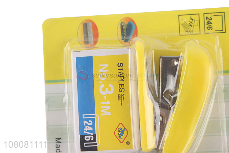 Online wholesale 15 sheet capacity 24/6 stapler set for office school use