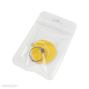 China wholesale lemon shape finger ring holder for cellphone