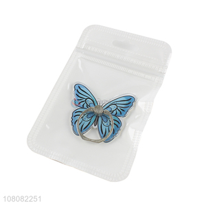 Top products butterfly shape mobile phone ring stand holder