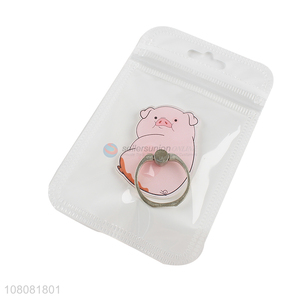 Hot sale pig shape acrylic mobile phone ring stand holder
