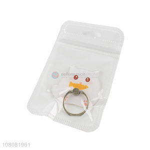 Factory wholesale cartoon acrylic finger ring stand holder for cellphone