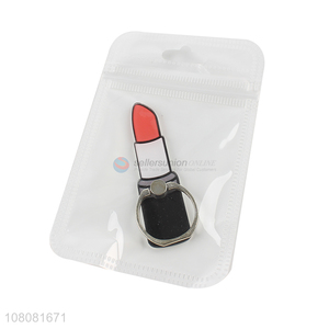 New arrival acrylic lipstick shape mobile phone ring holder